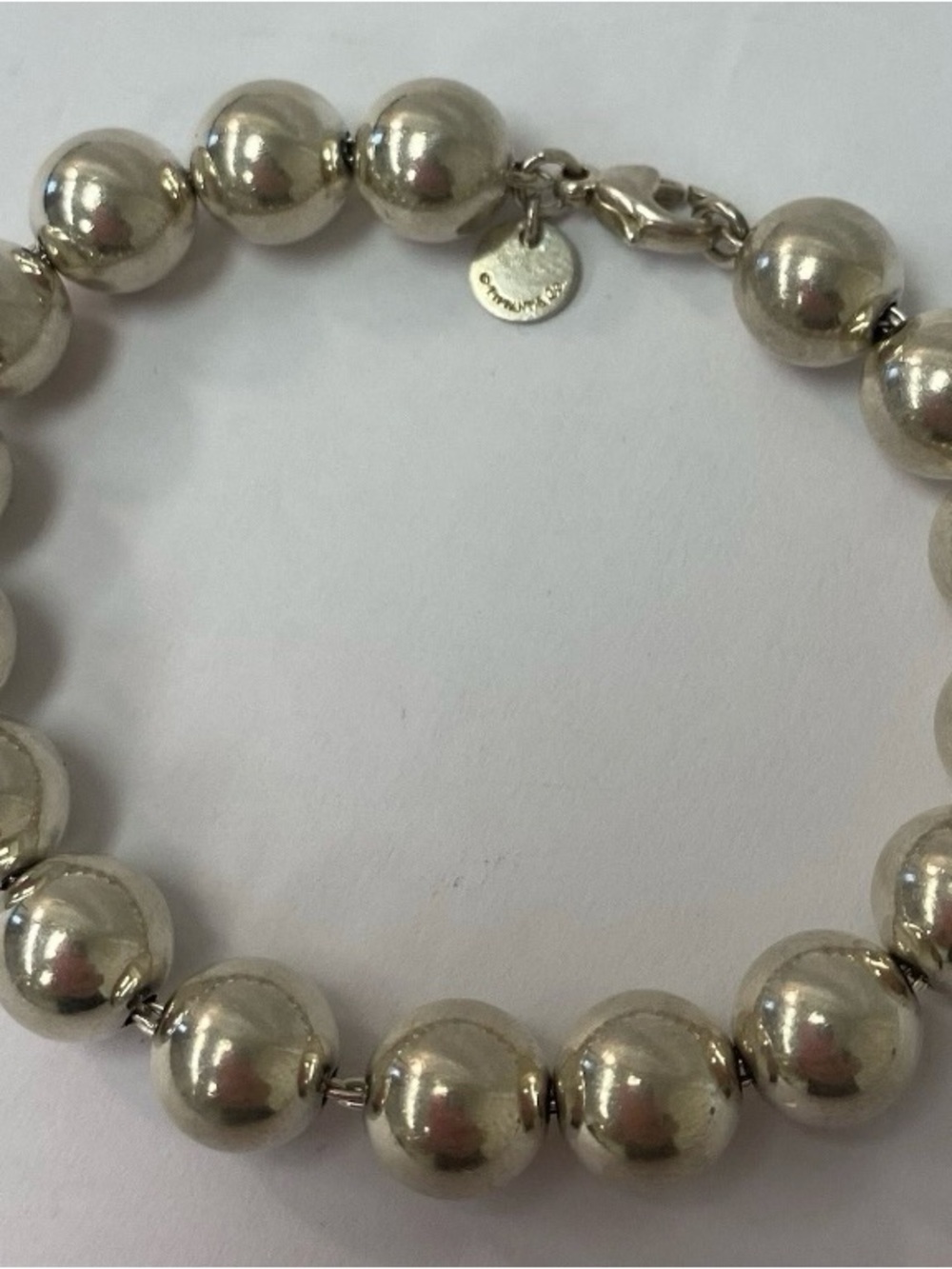 Authentic Tiffany & Co. HardWear Ball Bracelet in Silver 7.25”